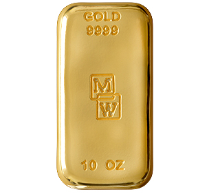 10oz Gold Cast Bar