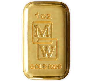 1oz Gold Cast Bar