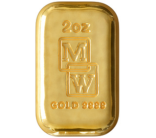 2oz Gold Cast Bar