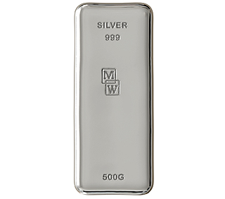 500g Silver Cast Bar