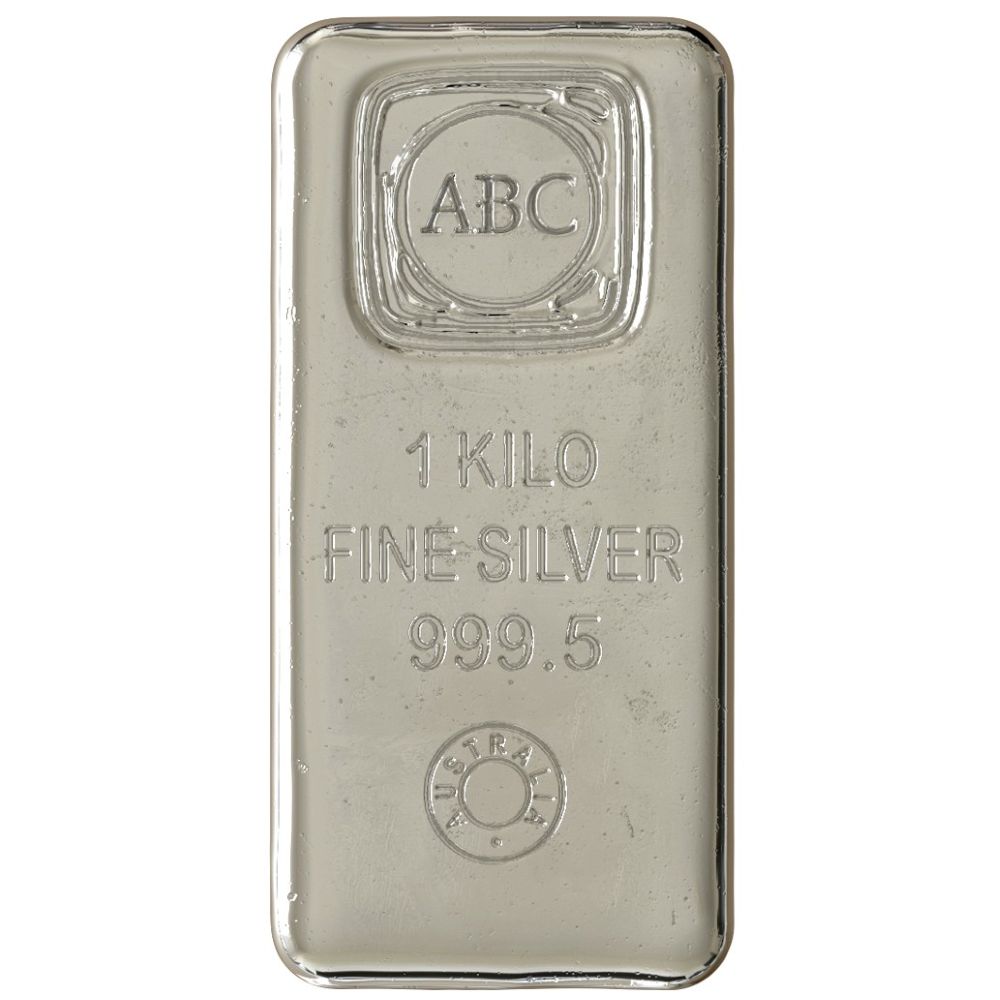1kg ABC Silver Cast Bar