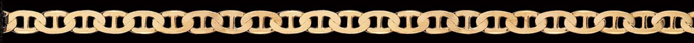 Jewellery Chain Gold And Silver Bevelled Anchor BAND60