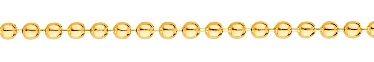 Jewellery Chain Gold And Silver Diamond Cut Figaro Ball Chain 1 2 Ext