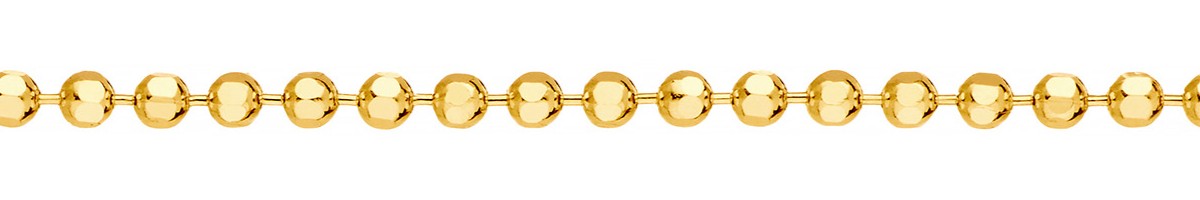 Jewellery Chain Gold And Silver Diamond Cut Ball Chain