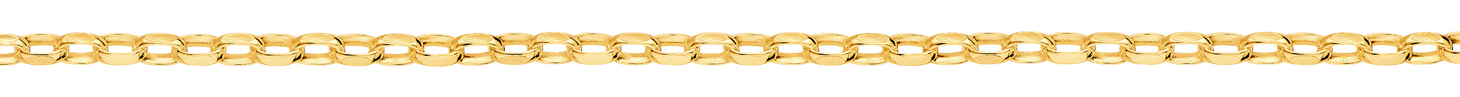 Jewellery Chain Gold And Silver Diamond Cut Oval Belcher