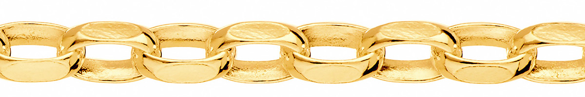 Jewellery Chain Gold And Silver Diamond Cut Oval Belcher