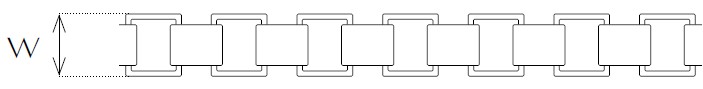 Jewellery Chain Gold And Silver Diamond Cut Box Drawing
