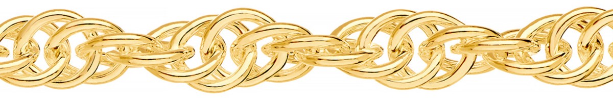 Jewellery Chain Gold And Silver Double Cable