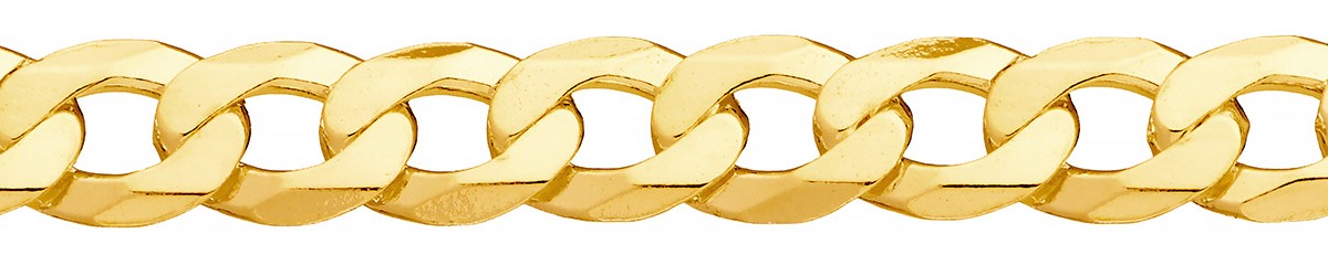 Jewellery Chain Gold And Silver Hammered Cuban