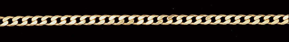 Jewellery Chain Gold And Silver Bevel Curb BSCD180