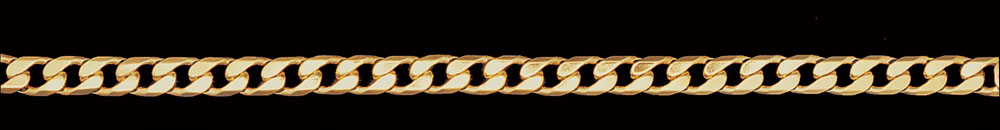 Jewellery Chain Gold And Silver Bevel Curb BSCD200