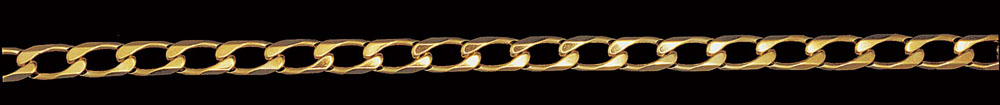 Jewellery Chain Gold And Silver Diamond Cut Curb CD50