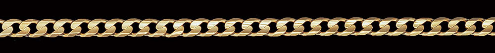 Jewellery Chain Gold And Silver Concave Curb CD180