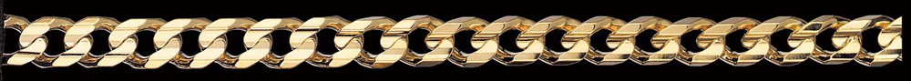 Jewellery Chain Gold And Silver Concave Curb CD250
