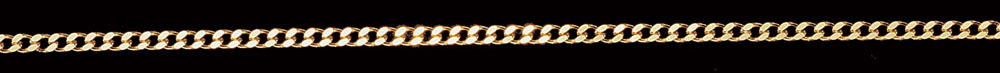 Jewellery Chain Gold And Silver Diamond Cut Curb CD100