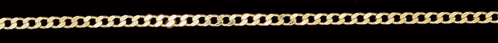 Jewellery Chain Gold And Silver Diamond Cut Curb CD120
