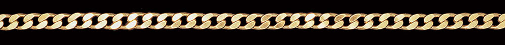 Jewellery Chain Gold And Silver Diamond Cut Curb CD150