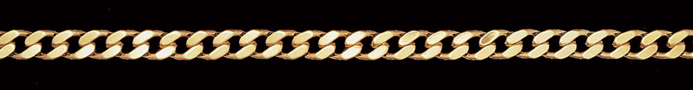 Jewellery Chain Gold And Silver Diamond Cut Curb CD200