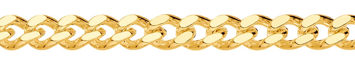 Jewellery Chain Gold And Silver Double Concave Bevel Diamond Cut Curb Ext