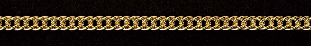 Jewellery Chain Gold And Silver Double Curb DC150