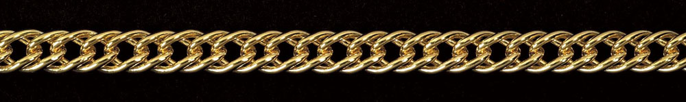 Jewellery Chain Gold And Silver Double Curb DC200