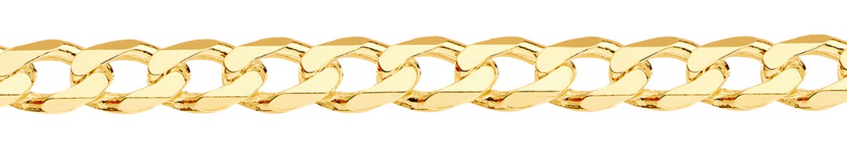 Jewellery Chain Gold And Silver Super Flat Bevel Diamond Cut Curb