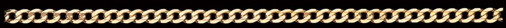 Jewellery Chain Gold And Silver Super Flat Bevelled Curb FBSCD120