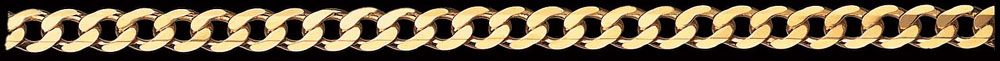 Jewellery Chain Gold And Silver Super Flat Bevelled Curb FBSCD180