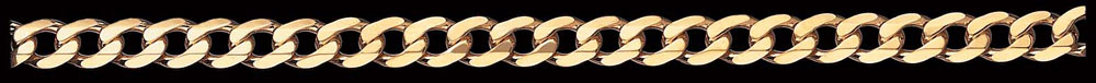 Jewellery Chain Gold And Silver Super Flat Bevelled Curb FBSCD200