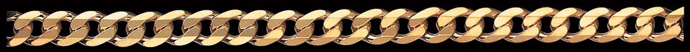 Jewellery Chain Gold And Silver Super Flat Bevelled Curb FBSCD220