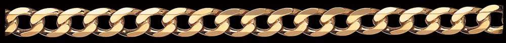 Jewellery Chain Gold And Silver Super Flat Bevelled Curb FBSCD250