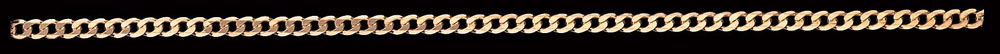 Jewellery Chain Gold And Silver Super Flat Bevelled Curb FBSCD80