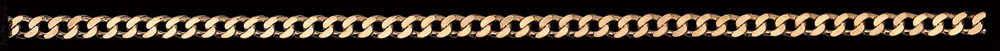 Jewellery Chain Gold And Silver Super Flat Diamond Cut Curb FCD100