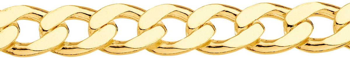 Jewellery Chain Gold And Silver Super Flat Diamond Cut Curb