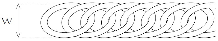 Jewellery Chain Gold And Silver Double Curb Drawing