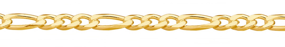 Jewellery Chain Gold And Silver Diamond Cut Oval Figaro 1 3 Drawing