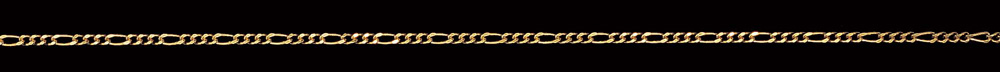 Jewellery Chain Gold And Silver Diamond Cut Figaro 1 To 3 FD601 3