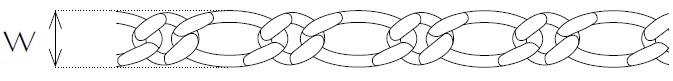 Jewellery Chain Gold And Silver Diamond Cut Oval Figaro 1 3 Drawing