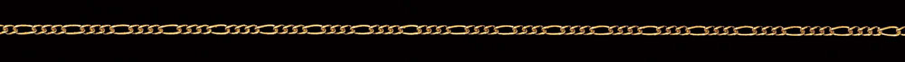 Jewellery Chain Gold And Silver Figaro 1 To 3 F601 3