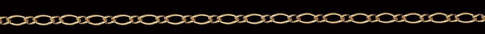 Jewellery Chain Gold And Silver Diamond Cut Figaro 1 To 3 FD501 3