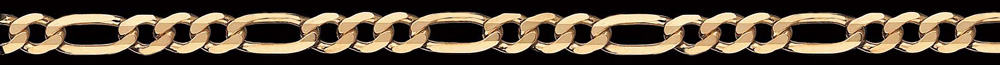 Jewellery Chain Gold And Silver Diamond Cut Figaro 1 To 3 FD501 3