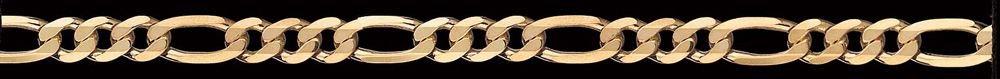 Jewellery Chain Gold And Silver Diamond Cut Figaro 1 To 3 FD501 3