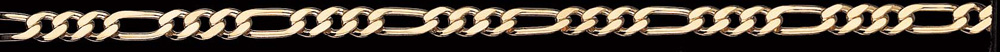 Jewellery Chain Gold And Silver Super Flat Diamond Cut Figaro 1 To 3 FFD1501 3