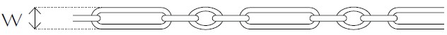 Jewellery Chain Gold And Silver Figaro Paper Clip 1 3 Drawing