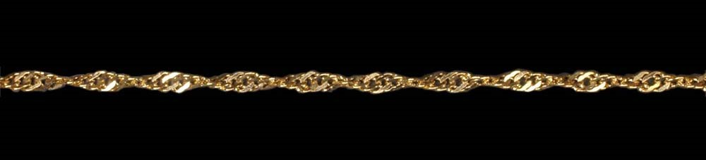 Jewellery Chain Gold And Silver Singapore Twist SNG50