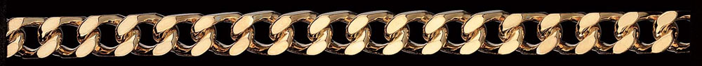 Jewellery Chain Gold And Silver Square Cut Curb SQC300