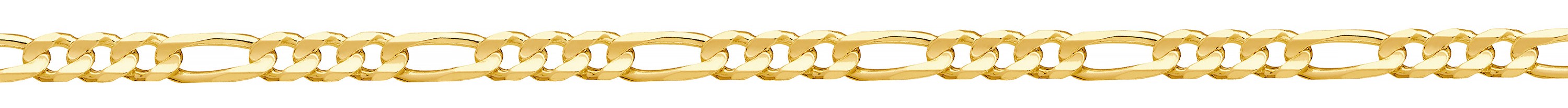Jewellery Chain Gold And Silver Concave Bevel Figaro 1 3 Ext