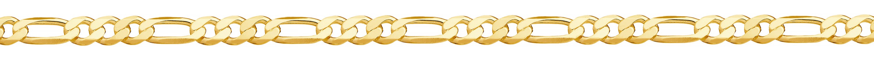 Jewellery Chain Gold And Silver Super Flat Bevel Figaro 1 3 Ext