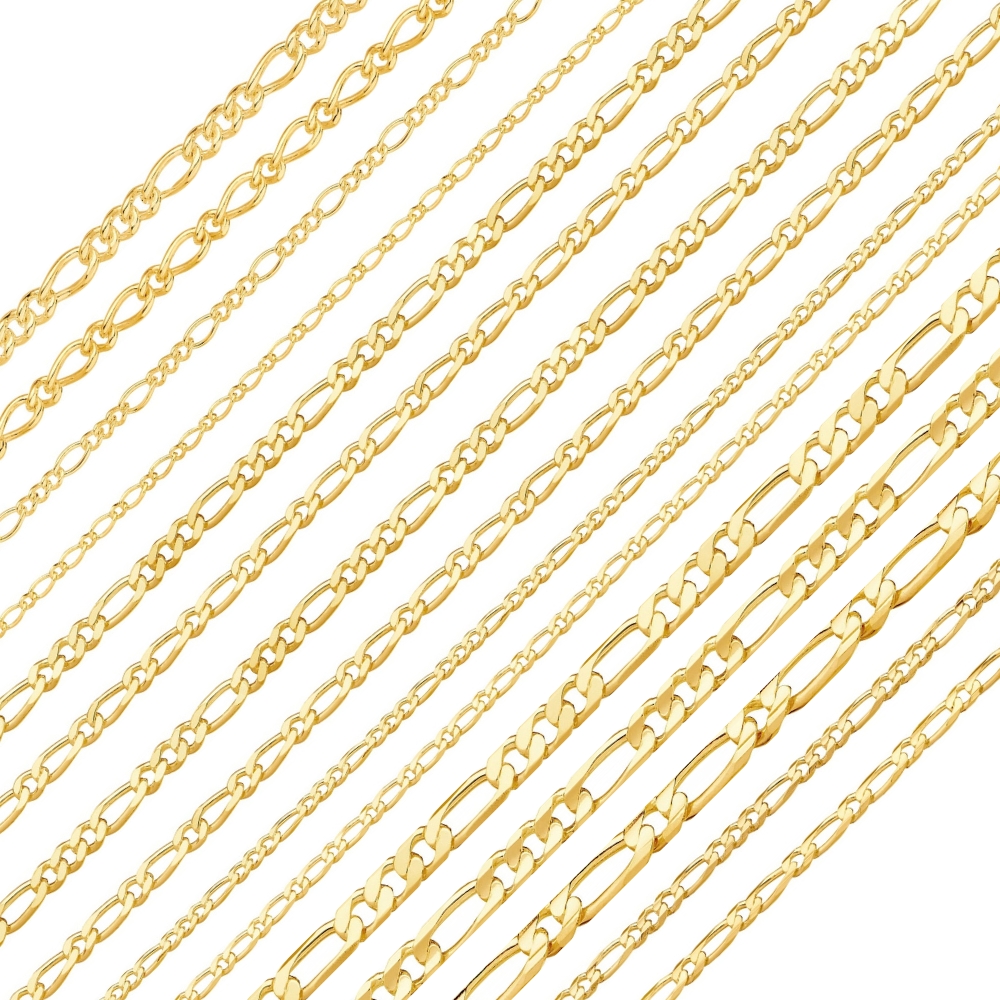 Jewellery Chain Gold And Silver Figaro Jewellery Chain Gold And Silver Figaro