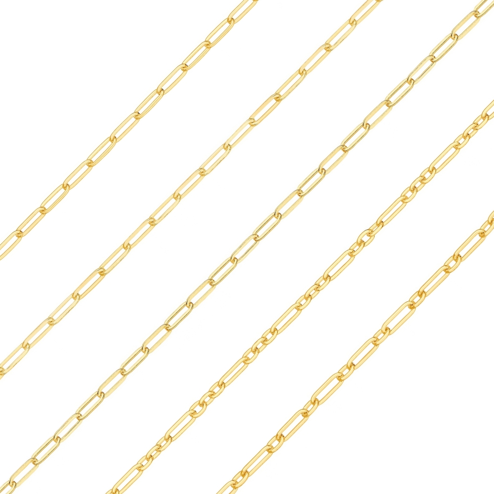 Jewellery Chain Gold And Silver Paperclip Jewellery Chain Gold And Silver Paperclip